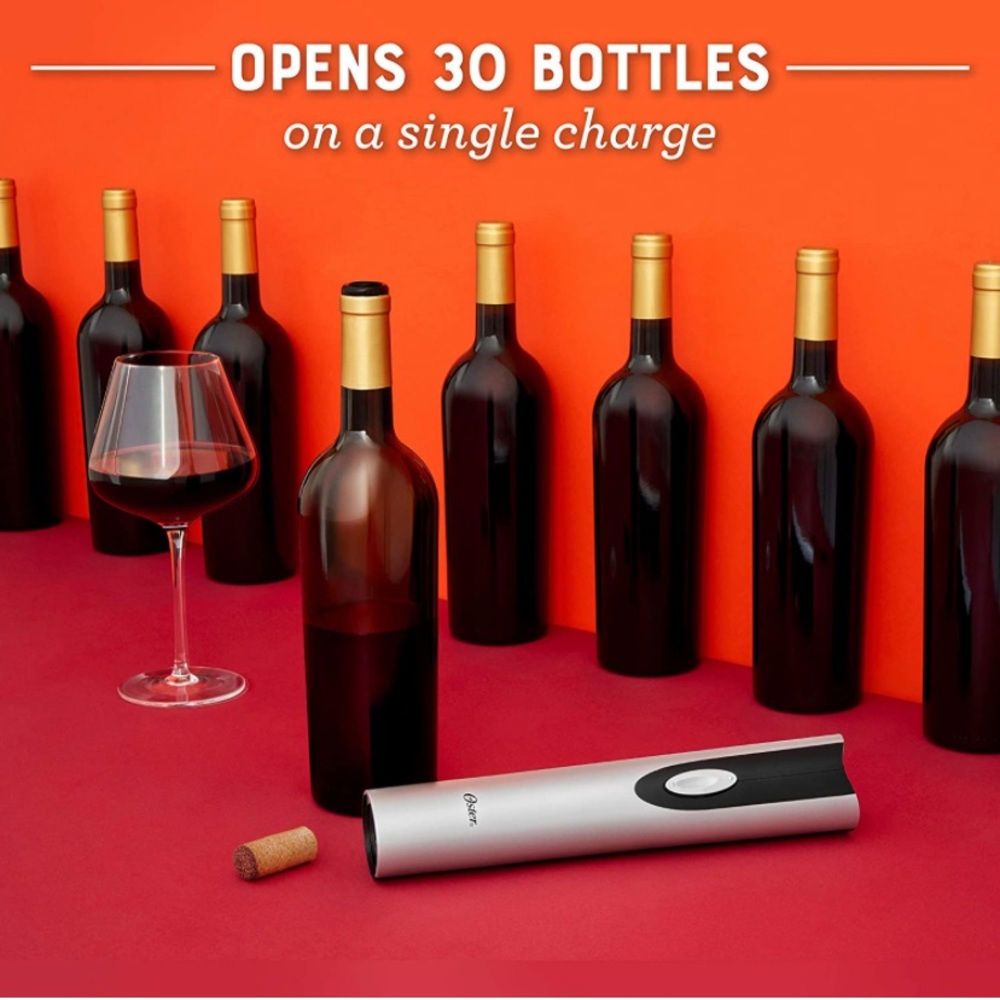 NWT NIB OSTER Electric Wine Opener plus Foil Cutter